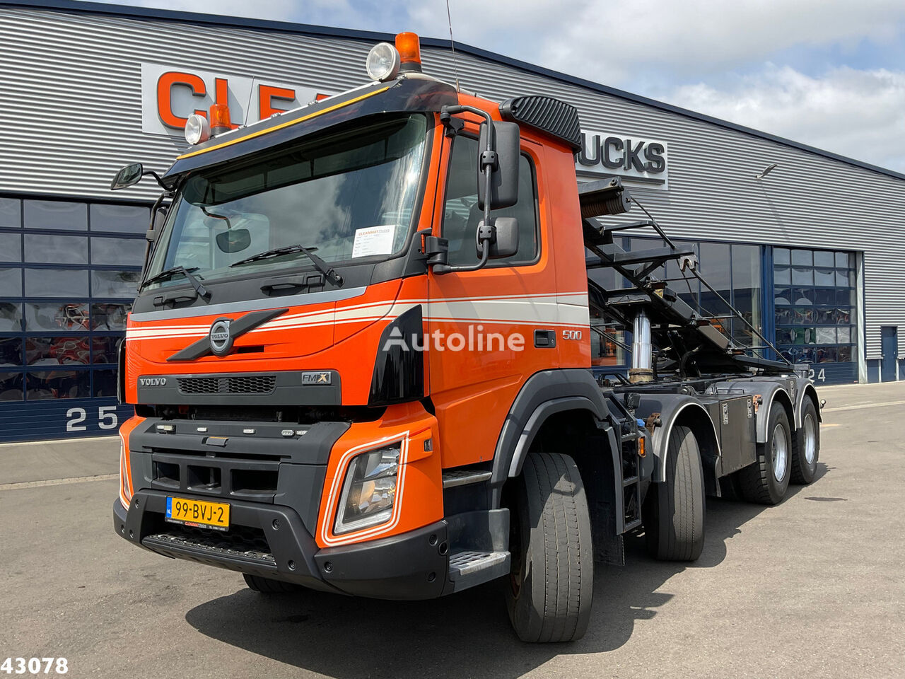 Volvo FMX 500 8x4 Euro 6 Full Steel cable system truck