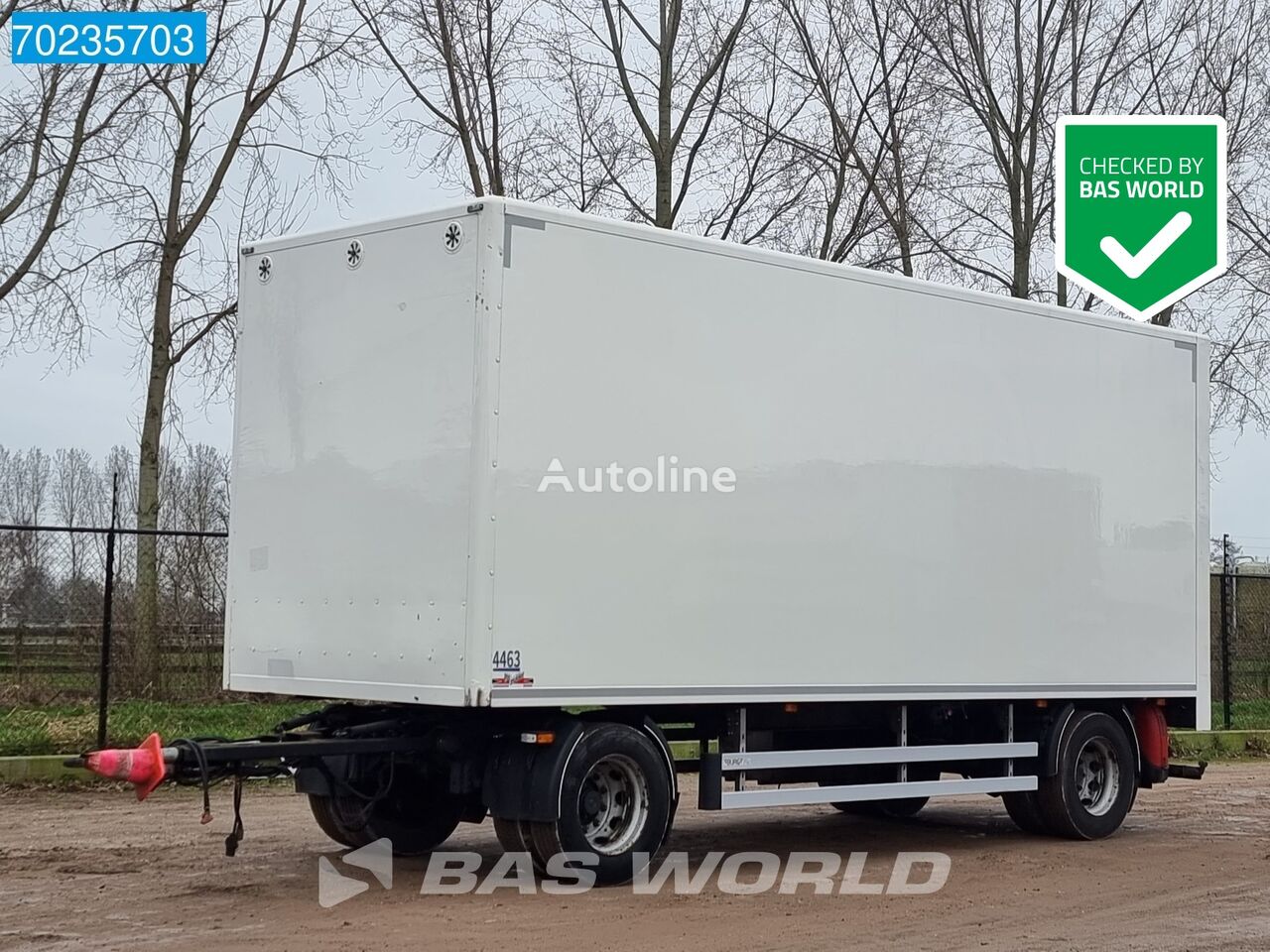 Burg BPA 10-10 GRNXX 2 axles NL-Trailer TÜV 12-24 Ladebordwand closed box trailer