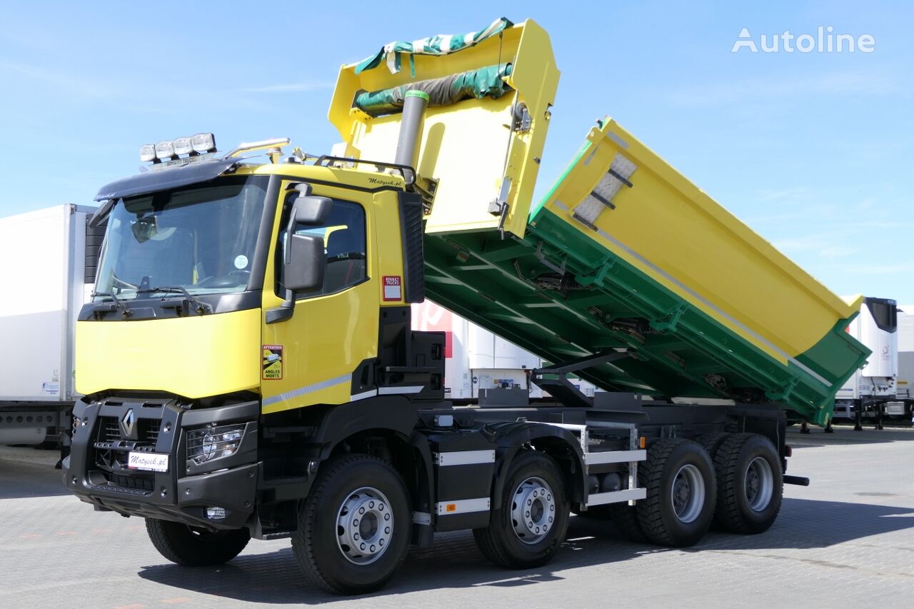 Renault K 520 / 8x4 / WYWROTKA + HYDROBURTA / BORDMATIC / 2020 YEAR / EU dump truck