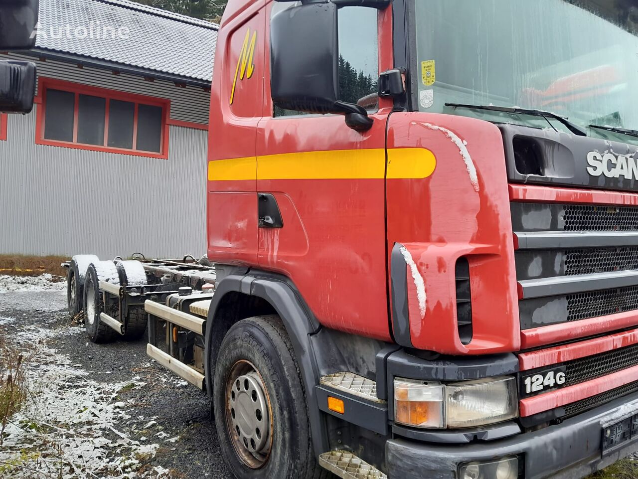 Scania 124G hook lift truck