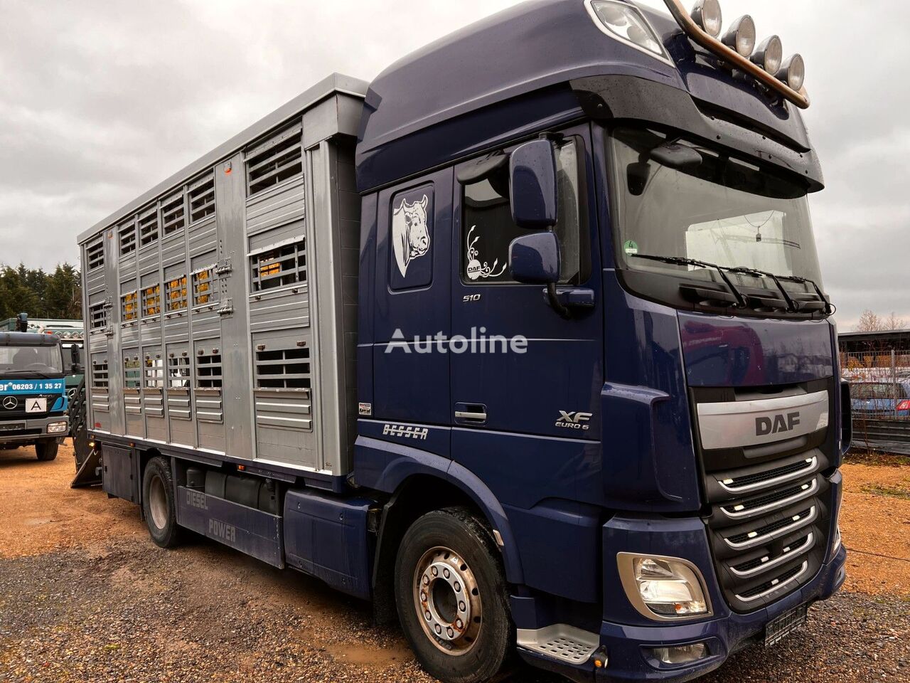 DAF XF 105 Viehtransporter * FINKL * 2 Stock livestock truck