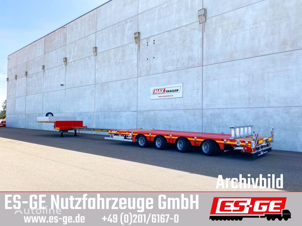 new Faymonville MAX110  low bed semi-trailer