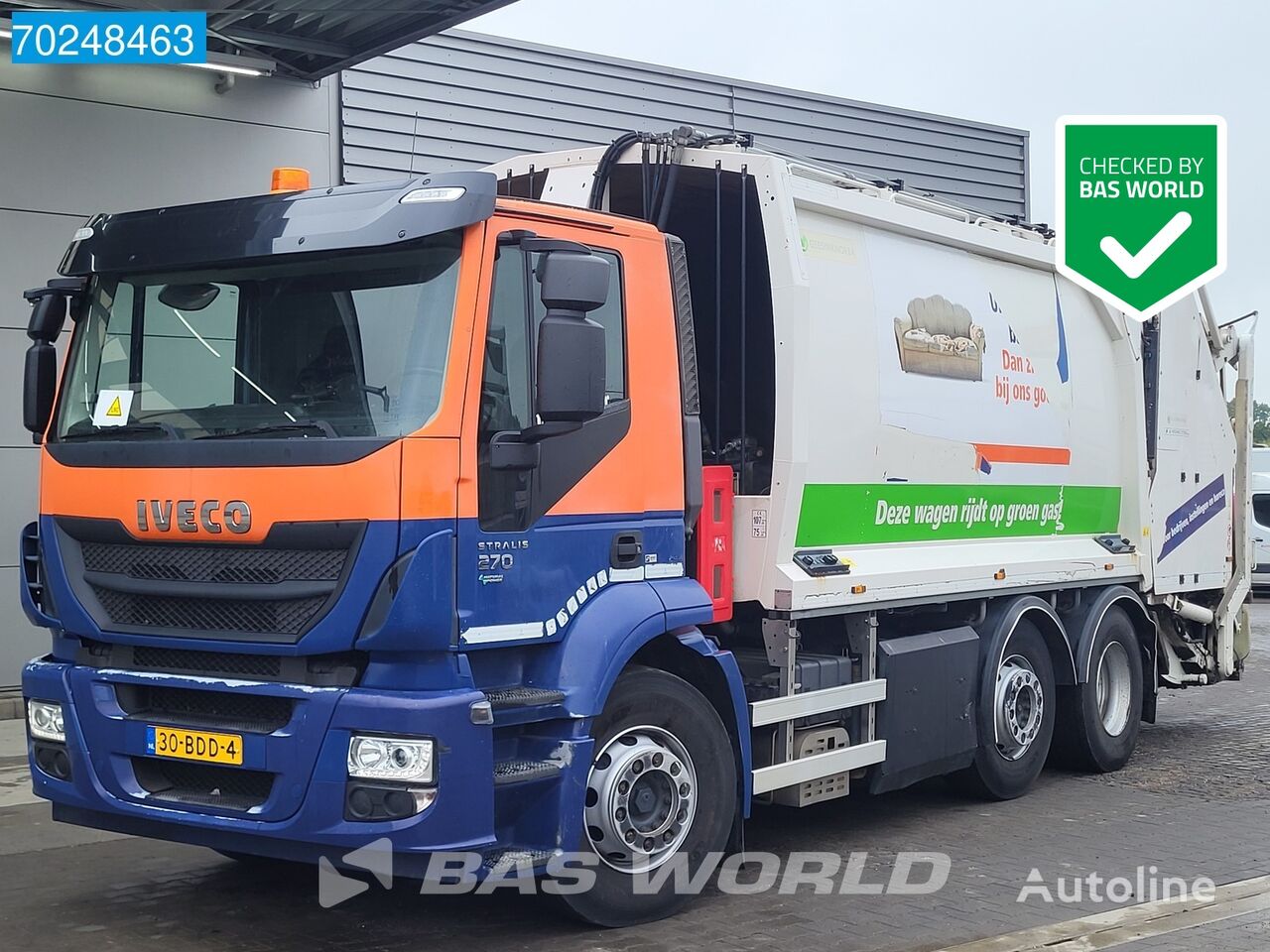 IVECO Stralis 270 6X2 NL-Truck CNG Geesink GPM III v 20H25 Retarder Eu garbage truck