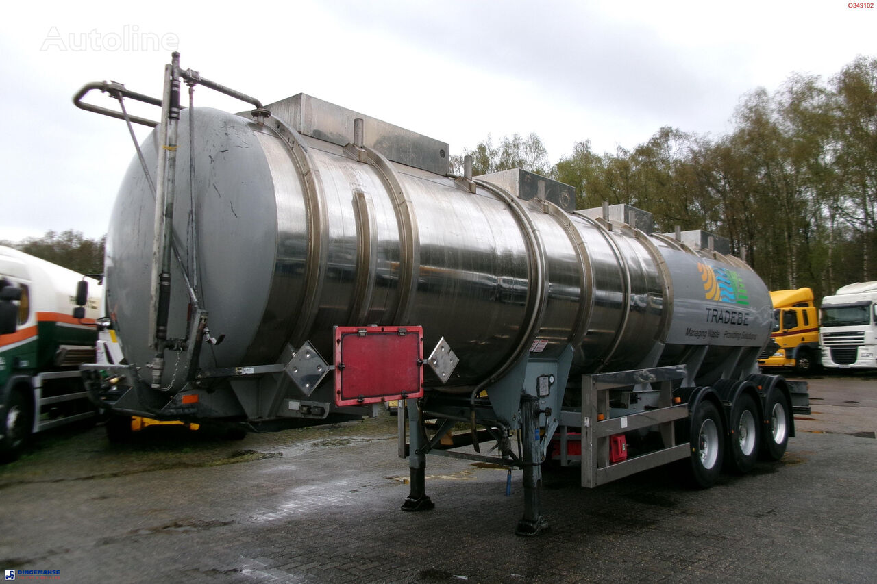 Clayton Chemical tank inox 30 m3 / 1 comp chemical tank trailer